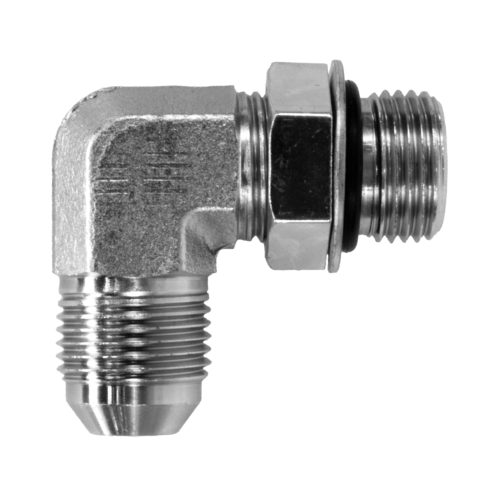 6801 MJ-MAORB 90° , Male JIC to Male Adj. O-Ring Boss *