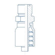 OFTM Male O-Ring Face Seal Hose End