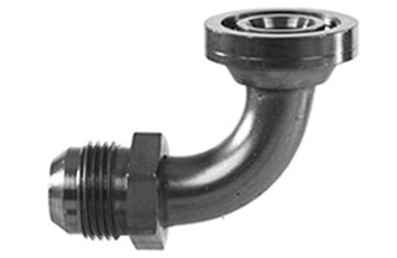 1804 MJ-Flange, NB6892, 90° ,Male JIC to Code 62 Flange Elbow