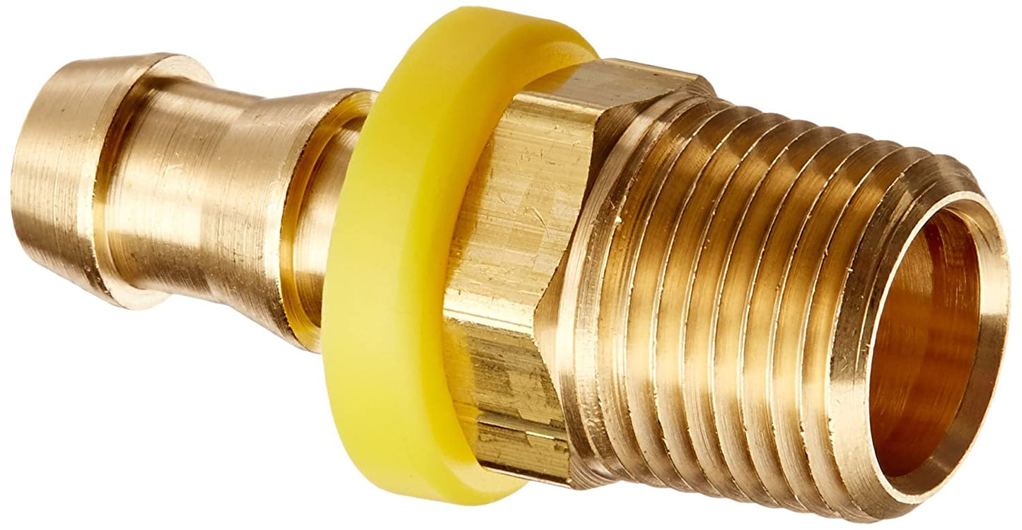 2113-B, PL-NPT-B, Push Lock to NPT Male Brass Straight