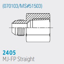 2405 MJ-FP, Male JIC to Female Pipe Straight *