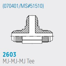 2603 MJ-MJ-MJ, Male JIC x3 Tee