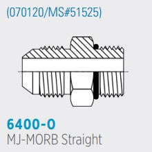 6400 MJ-MORB, Male JIC to Male O-Ring Boss