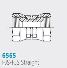 6565 FJ-FJ, Female JIC to Female JIC Union Straight
