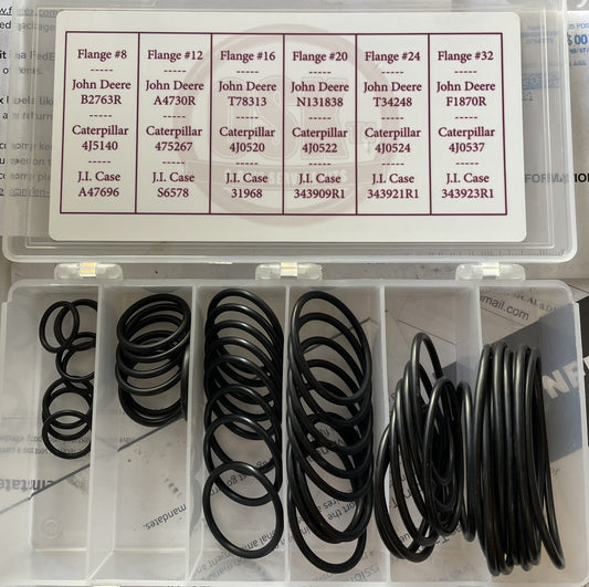SAE Flange Seal, O-Ring,  for John Deere, Caterpillar and Case